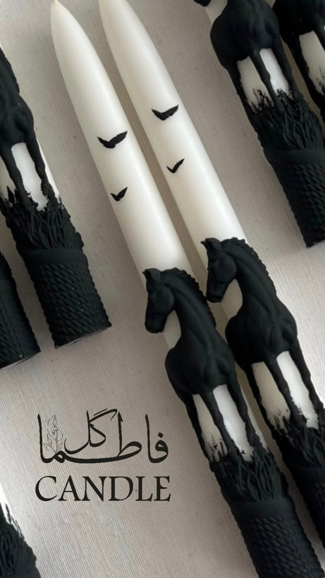 شمع قلمی اسب نماد سال (یک عدد)