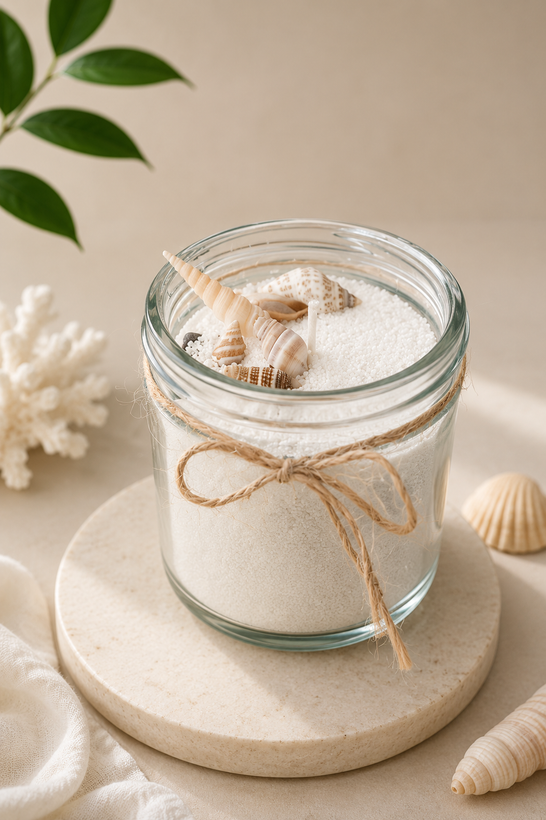 شمع پودری رنگی شیشه ای دردار